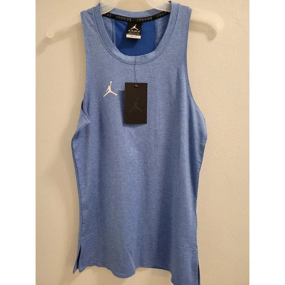 MENS JORDAN NORTH CAROLINA BLUE - XSMALL -XS TRAINING TANK TOP - NEW WITH TAGS - Picture 6 of 8